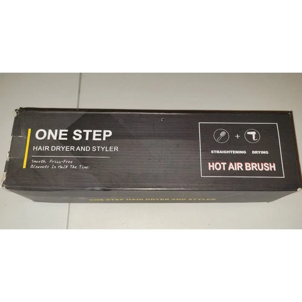 One step hair dryer and styler pink open box new